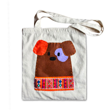 Dog Sandy Tote Bag