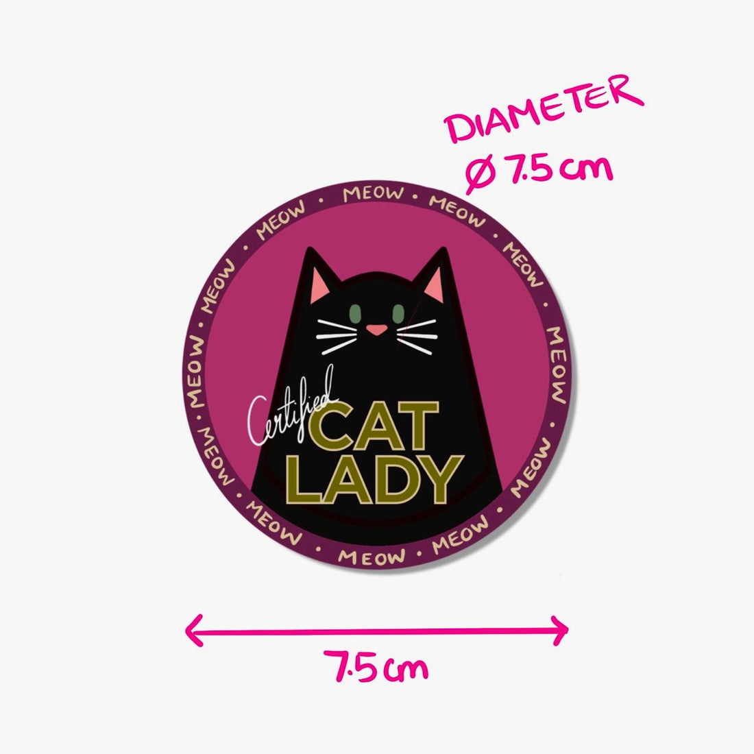 Cat Lady Sticker