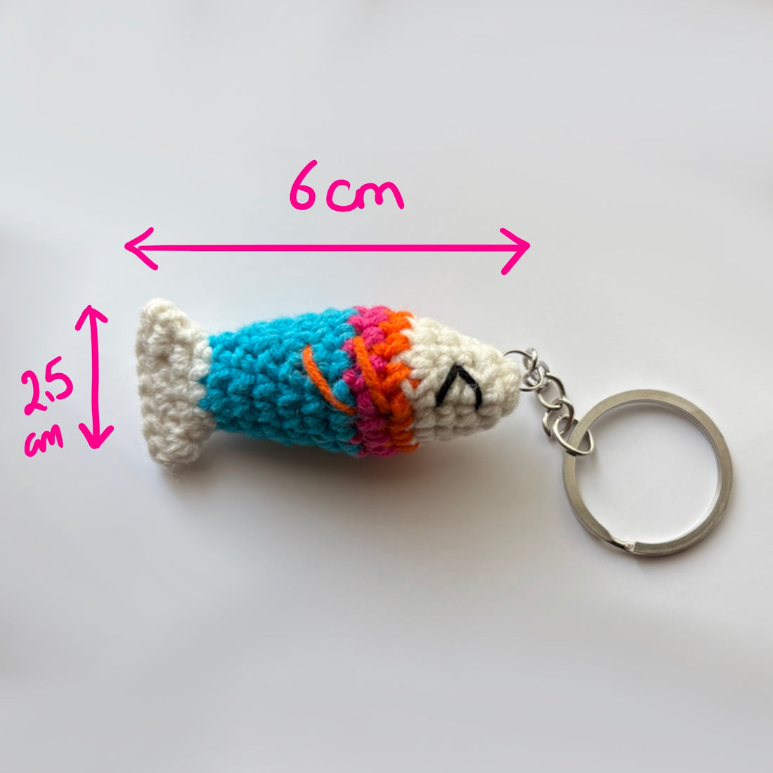 Tiny Stitch Fish Keychain