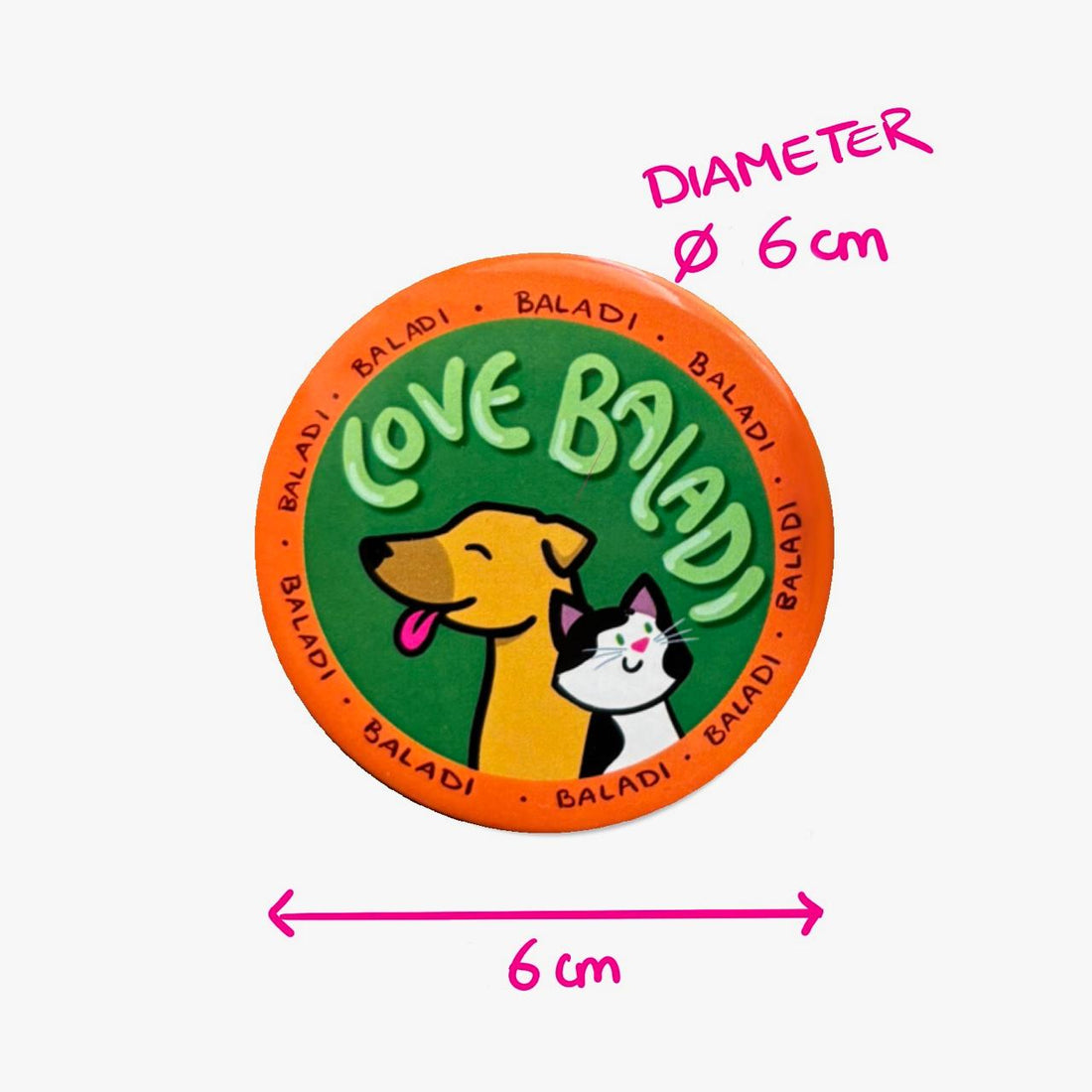 Love Baladi Badge Pin